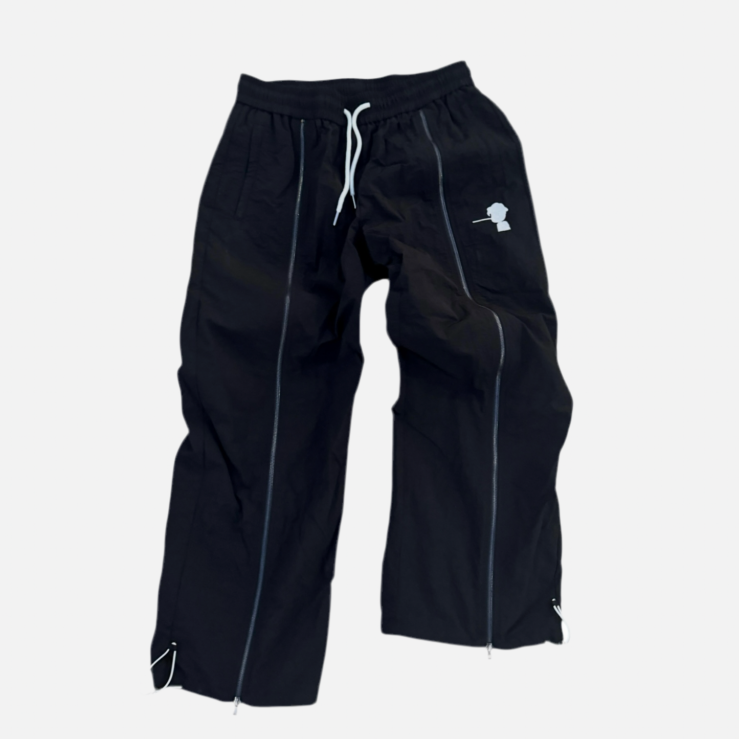 "This Is Not Designer" Layer-Zipped Nylon Pants