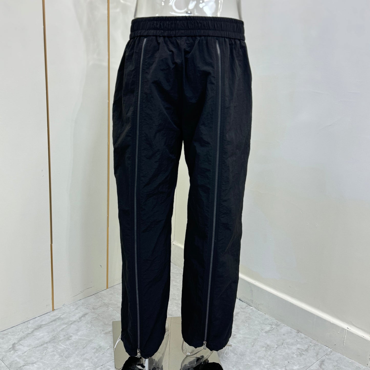 "This Is Not Designer" Layer-Zipped Nylon Pants