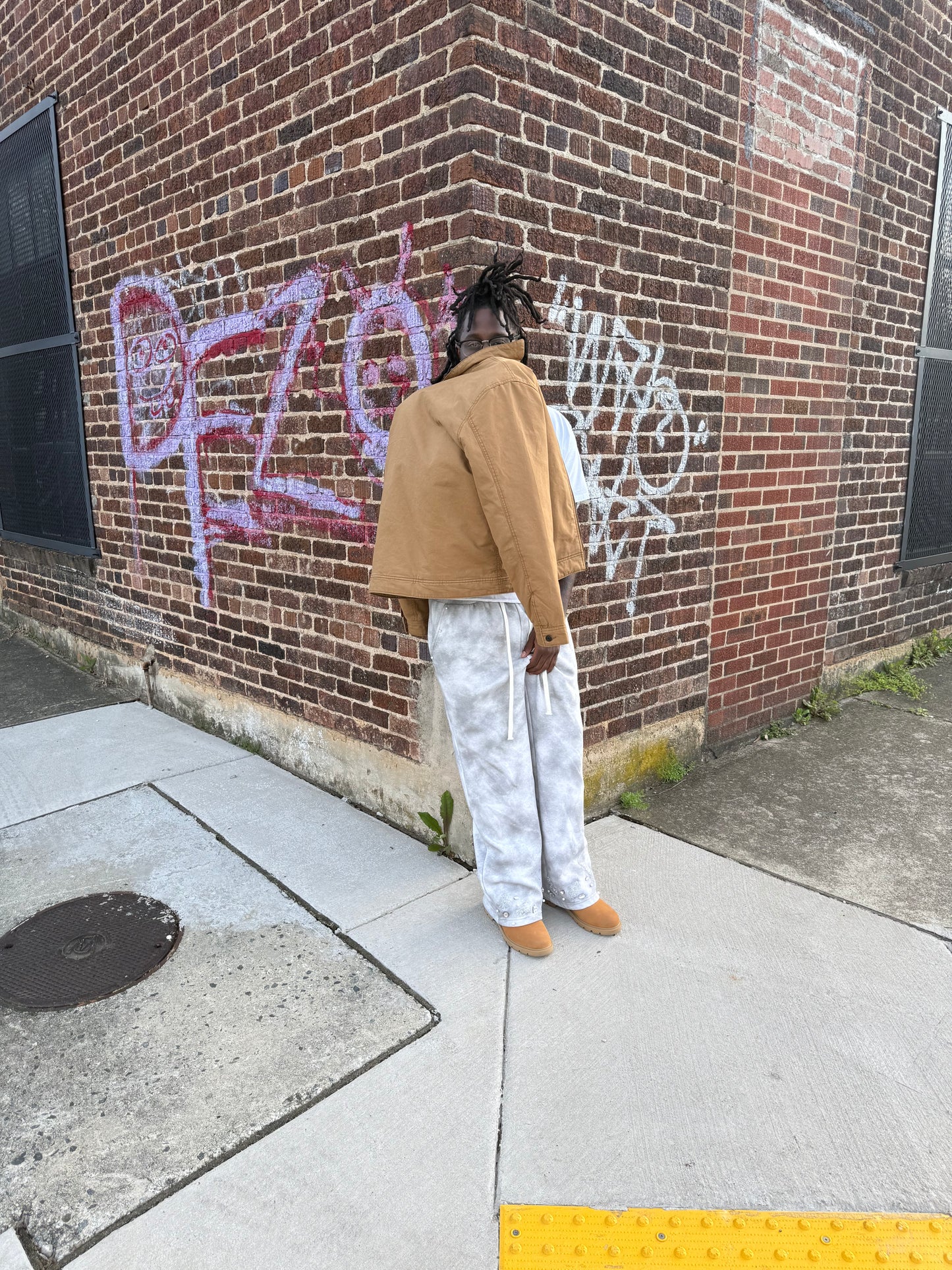 'SurfaceIllusion' Stonewashed Sweatpants
