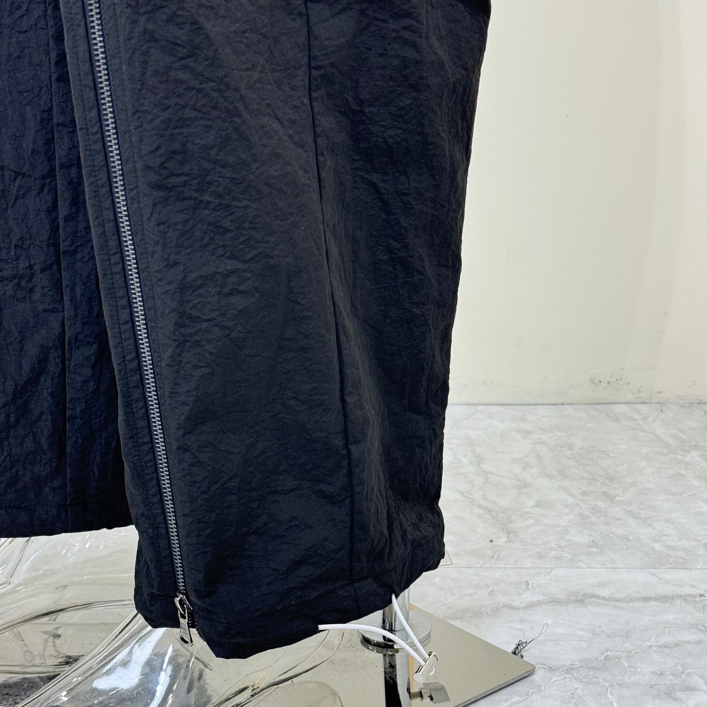 "This Is Not Designer" Layer-Zipped Nylon Pants